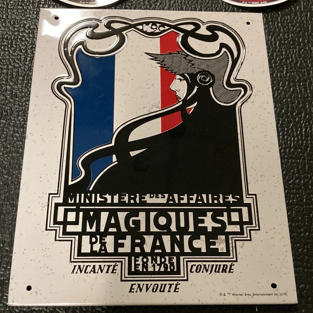 French Ministry of magic sign & 4 stickers from harry potter Fantastic beasts